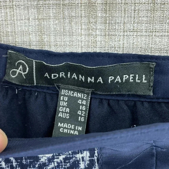 Adrianna Pappell Maxi Skirt Womens 12 Blue 3727 - Picture 4 of 10